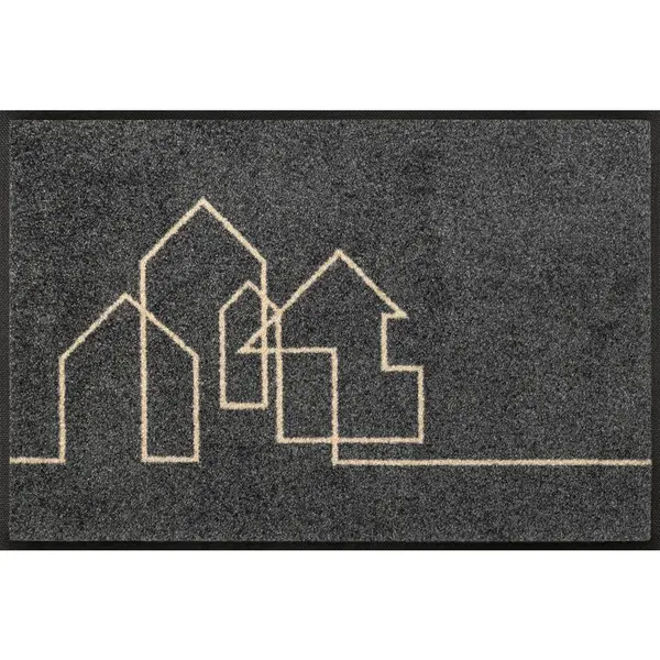 wash+dry DVEŘNÍ ROHOŽKA, 40/60 cm šedá