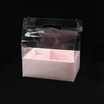 Plastic & Paper Transparent Carrying Flower Gift Box