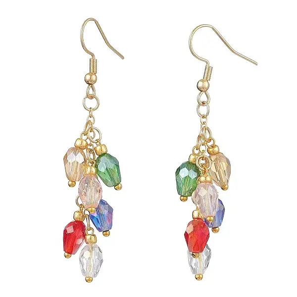 Glass Beaded Dangle Earrings