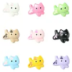 45Pcs 9 Colors Baking Painted Zinc Alloy Beads