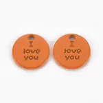 Spray Painted Alloy Charms for Valentine's Day