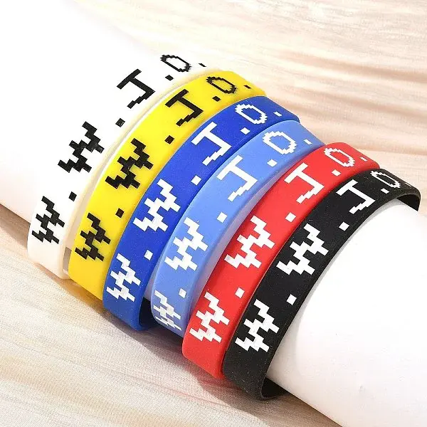 Word WWJD Silicone String Bracelets