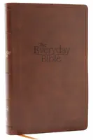 NKJV, The Everyday Bible, Brown Leathersoft, Red Letter, Comfort Print - Thomas Nelson