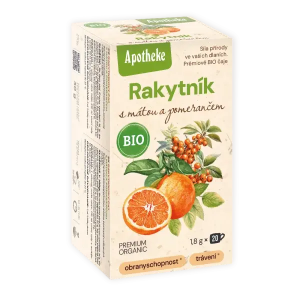 APOTHEKE BIO Rakytník s mätou a pomarančom 20/1,8g
