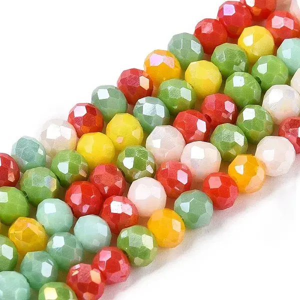 Electroplate Glass Beads Strands