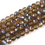 Electroplate Transparent Glass Beads Strands