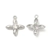 Glass Flower Pendants