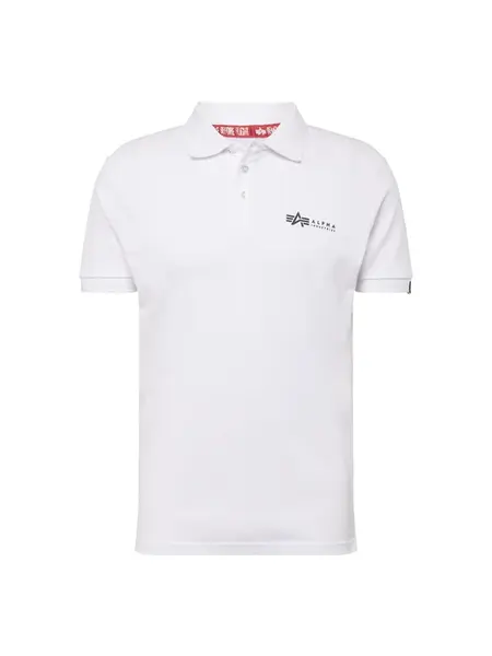 ALPHA INDUSTRIES Tričko  čierna / biela