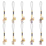 10Pcs 5 Styles Alloy Enmal Pendant Decorations