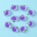 10Pcs Frosted Resin Pendants
