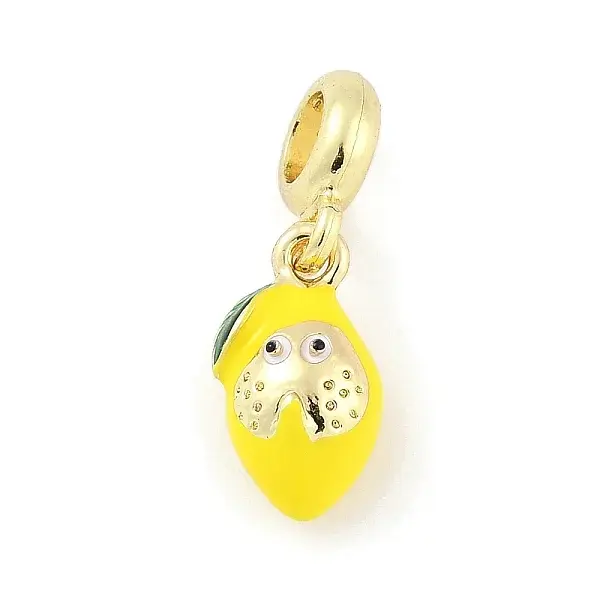 Brass Enamel Fruit European Dangle Charms