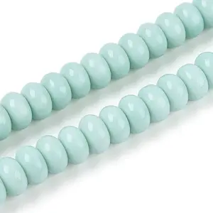 Opaque Spray Painted Glass Beads