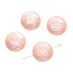 2Pcs UV Platings Acrylic Beads