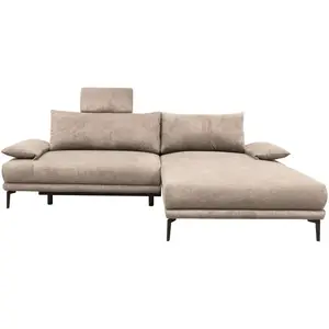 MID.YOU ROHOVÁ SEDAČKA, textil, béžová