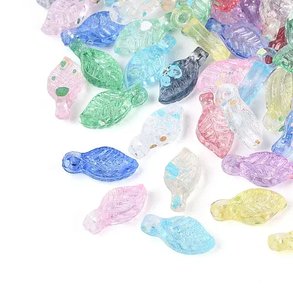 Transparent Spray Painted Acrylic Pendants