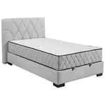 MID.YOU AMERICKÁ POSTEL, 120/200 cm, světle šedá