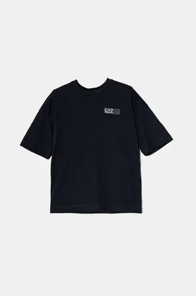 Dětské bavlněné tričko EA7 Emporio Armani