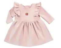 Detské teplákové šaty, tunika Vintage Love - staroružové, veľ. 62