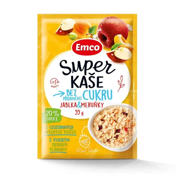 Emco Super kaše jablka a meruňky 55 g