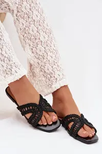 Boto dámské černé pantofle Fariella