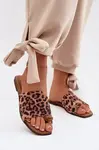 Dámské pantofle s leopardím vzorem