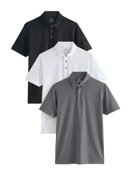 Next Tričko  čadičová / čierna / biela