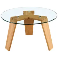 Livetastic KONFERENČNÍ STOLEK, dub, čiré, přírodní barvy