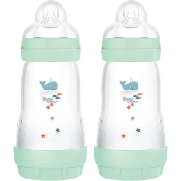 MAM Perfect Star Anti-colic Bottle antikoliková láhev 2m+ Mint 2x260 ml