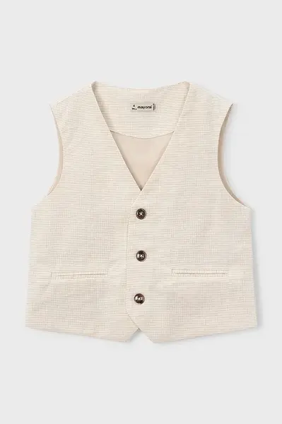 Dětská vesta s příměsí lnu Mayoral