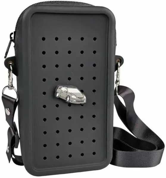 Gifty - Silikonová crossbody taštička černá + 1 pin zdarma