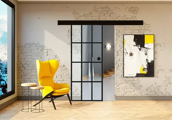 Posuvné skleněné dveře na stěnu GRAF 36