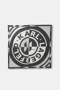 Karl Lagerfeld šátek dámský s příměsí hedvábí K/CIRCLE