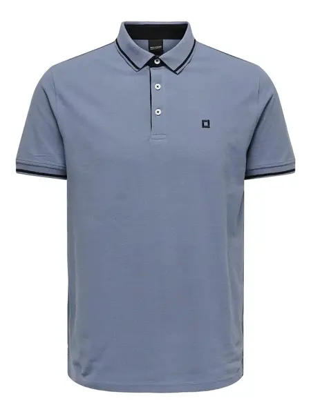 Only & Sons Tričko 'ONSFletcher'  modrosivá / čierna