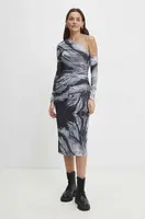 Šaty Answear.LAB šedá barva, midi