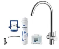 kielle Wimeo - Dřezová baterie včetně filtrace, broušená nerez 10525SFI115