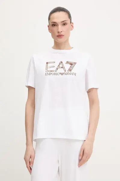 EA7 Emporio Armani Bavlněné tričko EA7 Emporio Armani
