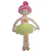 TULIMI Hadrová panenka Balerína, 70 cm - růžová