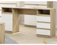 Psací stůl se 3 zásuvkami Carlos, dub artisan/bílá