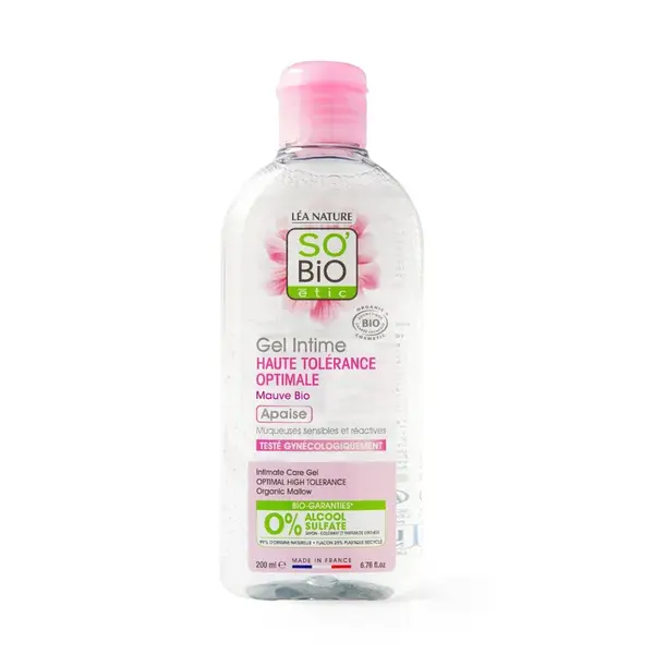 SO’BiO étic Hypoalergenní mycí gel na intimní hygienu BIO 200 ml