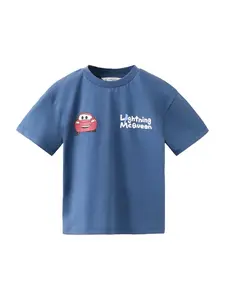 MANGO KIDS Tričko 'QUEEN'  modrá