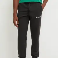 Tepláky Helly Hansen Cotton Fleece černá barva, hladké, 54163