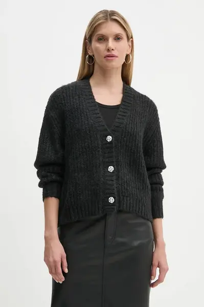 Svetr s příměsí vlny Levi's černá barva, A8899