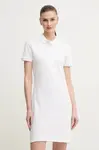 Šaty Lacoste bílá barva, mini, jednoduché, EF5473-001
