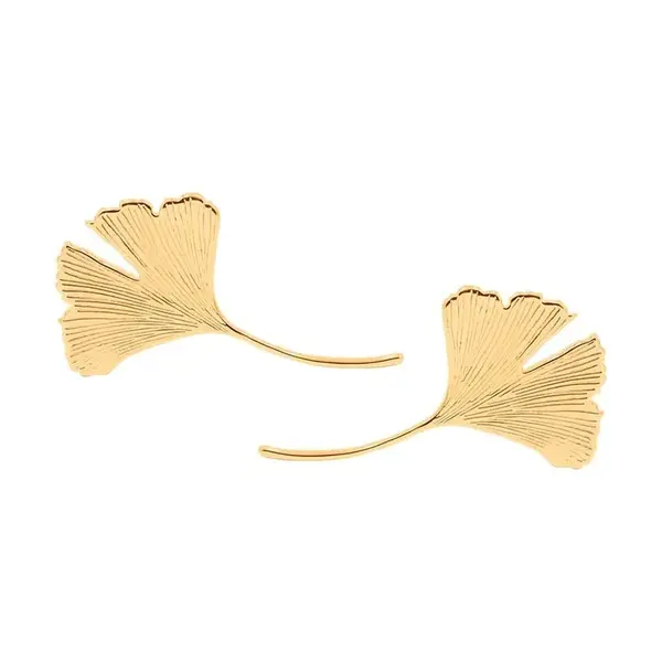 Pozlacené náušnice Lilou Ginko 138/40/KOL