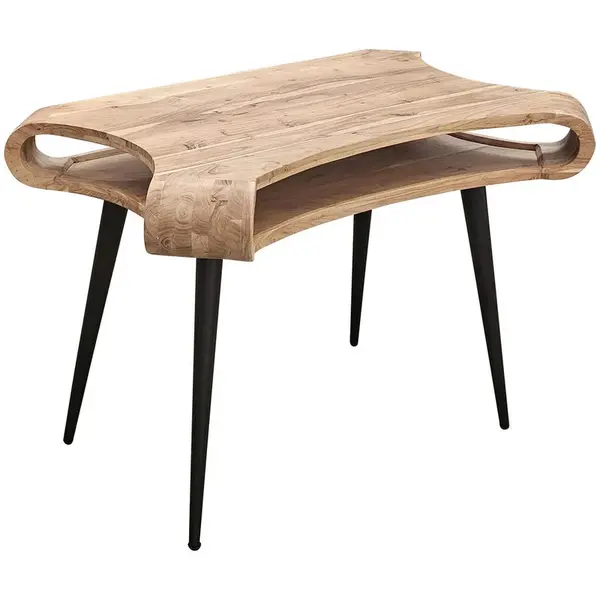 Landscape PSACÍ STŮL, černá, barvy akácie, 120/80/70 cm