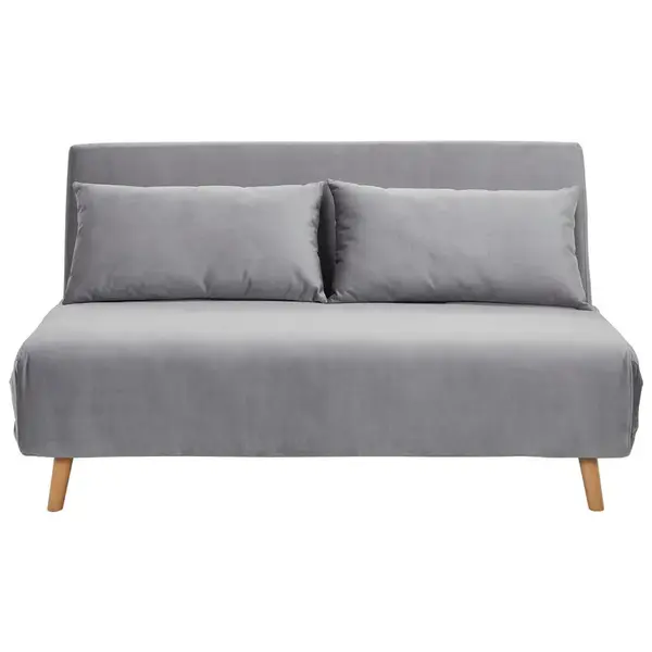 Carryhome ROZKLÁDACÍ POHOVKA, textil, světle šedá