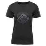 Dámské triko z nemačkavého materiálu alpine pro nogera černá l