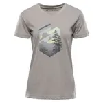 Dámské triko z nemačkavého materiálu alpine pro nogera šedá l
