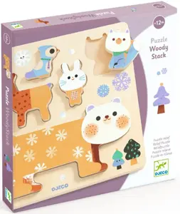 Dřevěné puzzle WoodyStack - 5 pcs