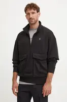 Mikina G-Star pánská, černá barva, s kapucí, s potiskem, D25096-D566